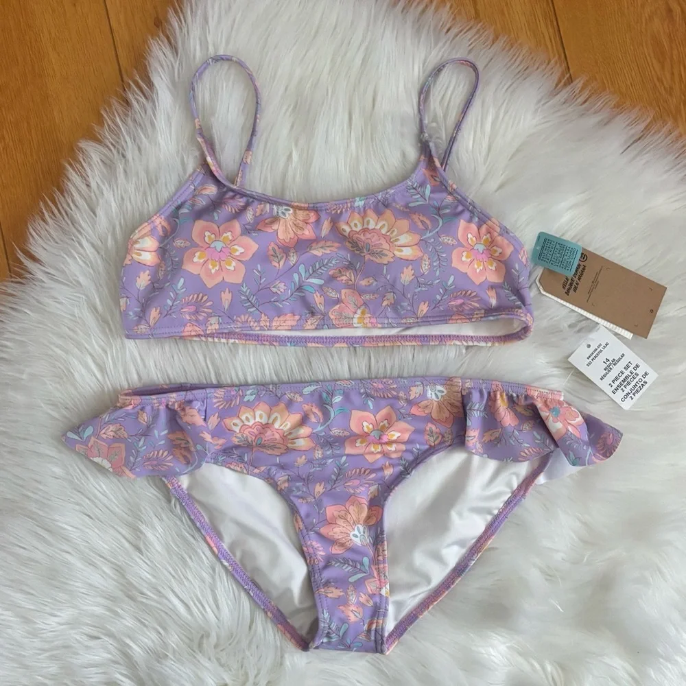 Billabong Hideaway Hippie Ruffle Two Piece Swimsuit
